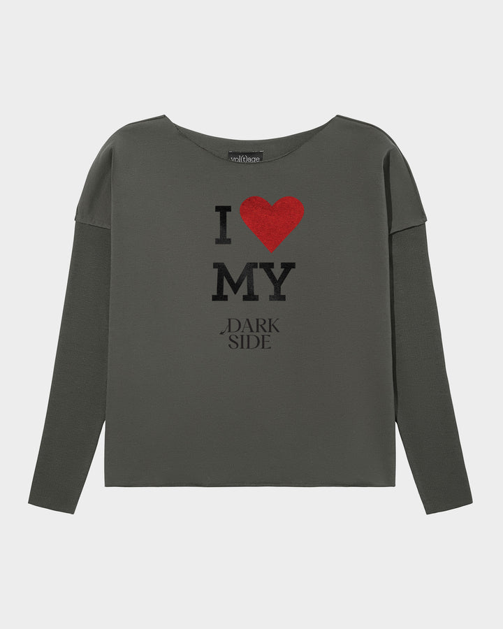 I LOVE MY DARK SIDE relaxed smart-shirt