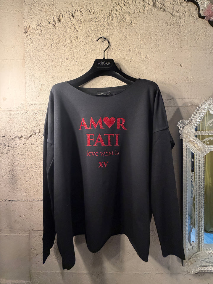 AMOR FATI relaxed smart-shirt