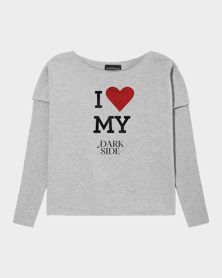 I LOVE MY DARK SIDE relaxed smart-shirt