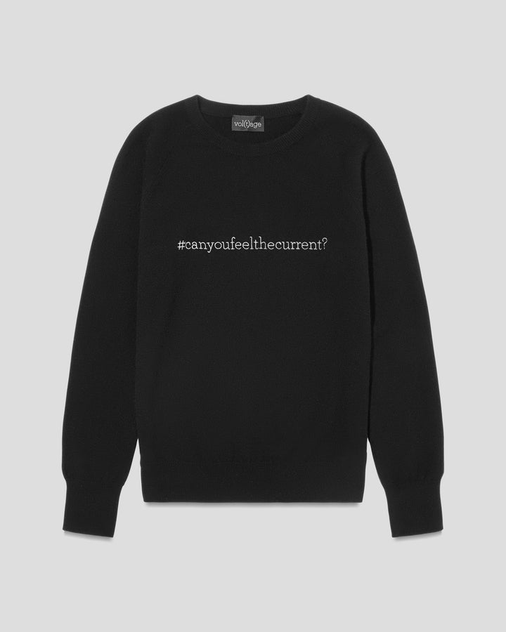 CAN YOU FEEL THE CURRENT cashmere sweater