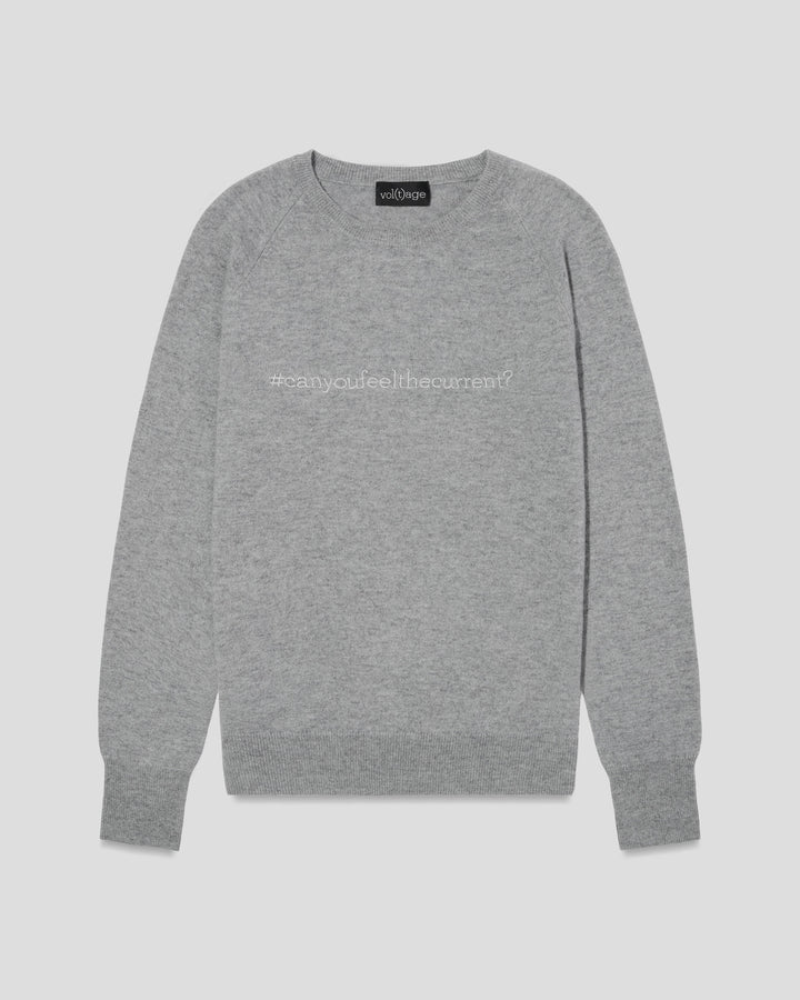 CAN YOU FEEL THE CURRENT cashmere sweater