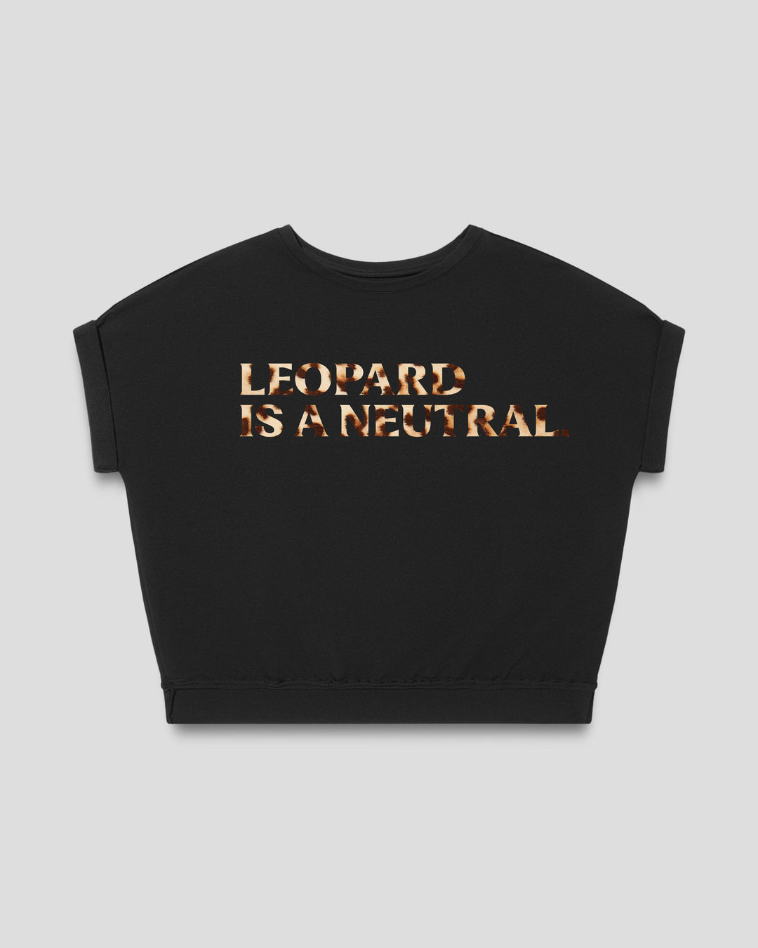 LEOPARD IS A NEUTRAL  fitted smart-tee