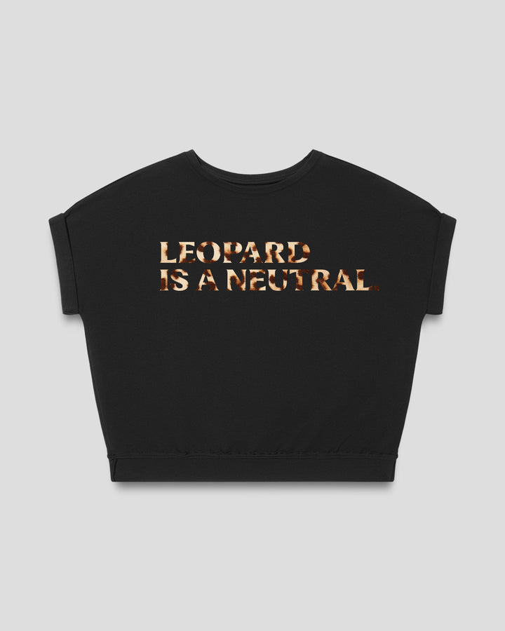 LEOPARD IS A NEUTRAL  fitted smart-tee