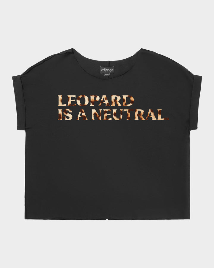 LEOPARD IS A NEUTRAL relaxed smart-tee