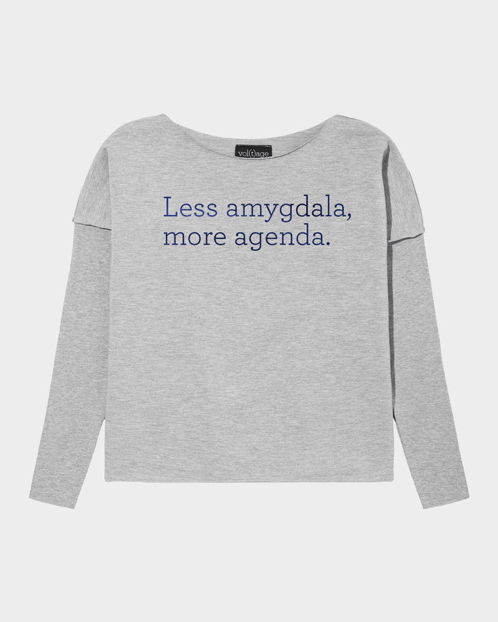 Less amygdala, more agenda. relaxed smart-shirt