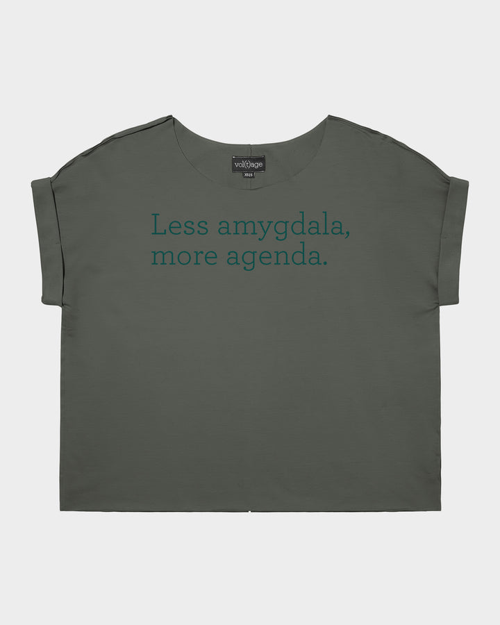 Less amygdala, more agenda. relaxed smart-tee