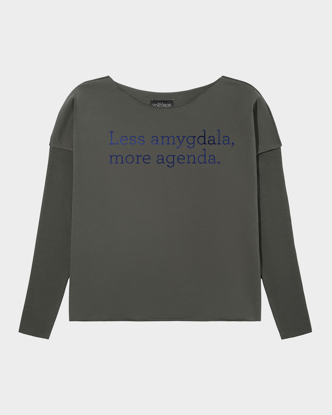 Less amygdala, more agenda. relaxed smart-shirt