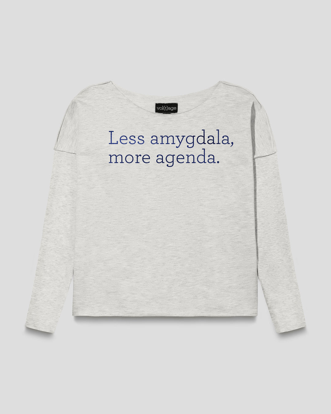 Less amygdala, more agenda. relaxed smart-shirt