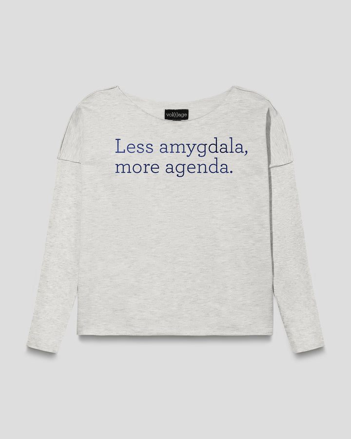 Less amygdala, more agenda. relaxed smart-shirt