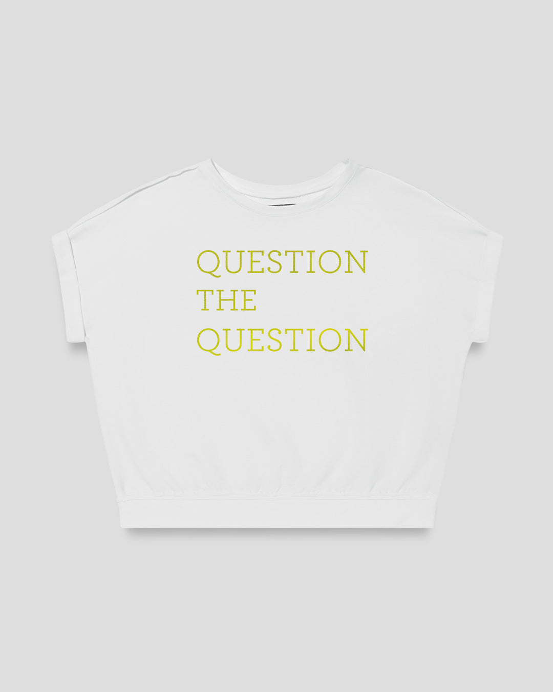 QUESTION THE QUESTION fitted smart-tee