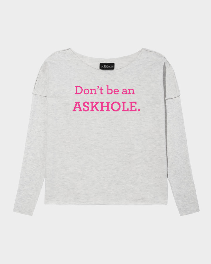 Don't be an ASKHOLE. relaxed smart-shirt