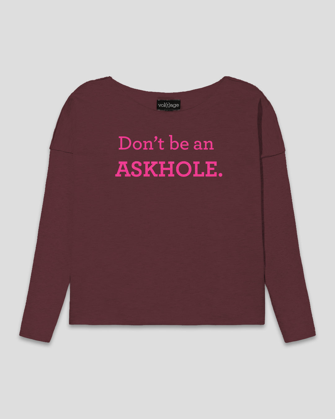 Don't be an ASKHOLE. relaxed smart-shirt
