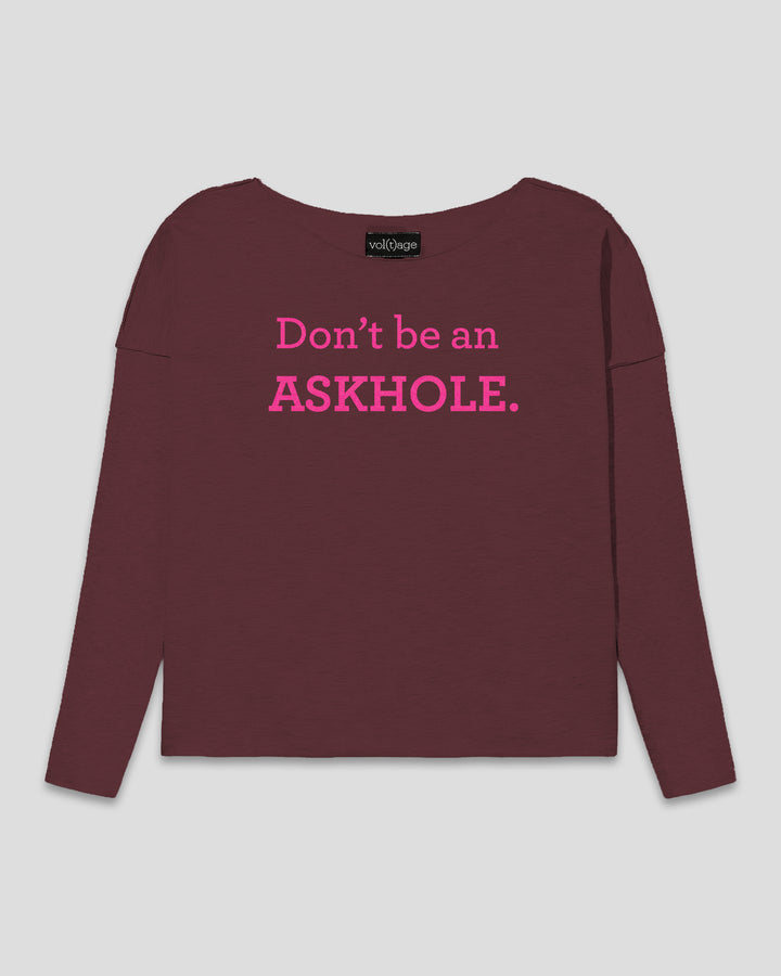 Don't be an ASKHOLE. relaxed smart-shirt