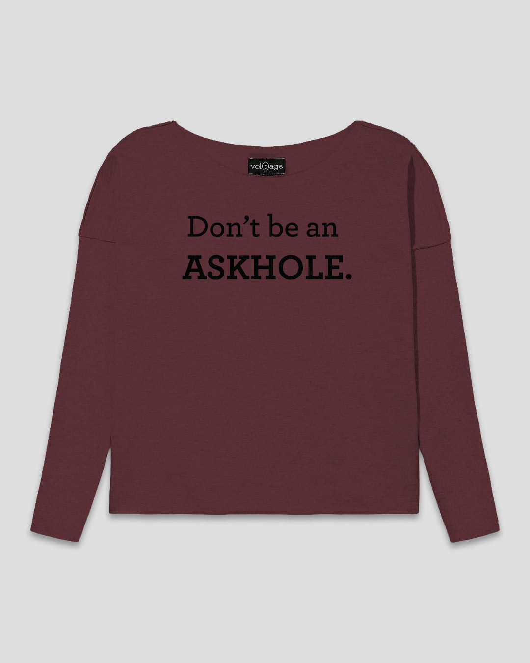 Don't be an ASKHOLE. relaxed smart-shirt