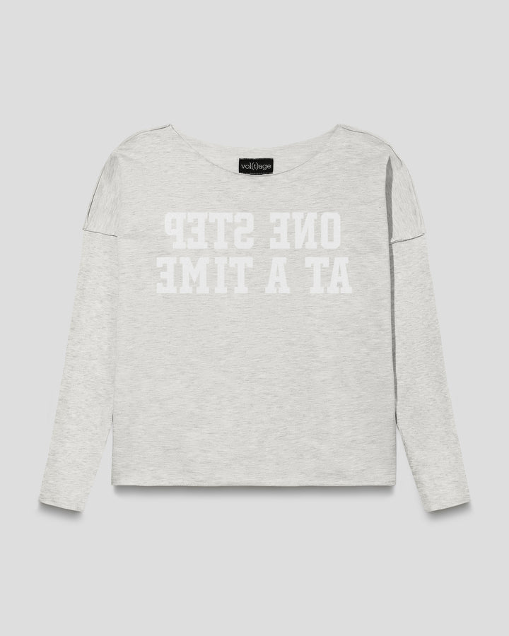 ONE STEP AT A TIME relaxed smart-shirt