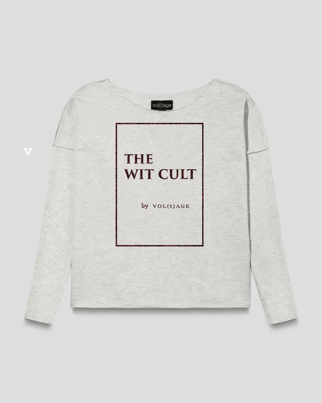 THE WIT CULT by vol(t)age relaxed smart-shirt in light grey mélange
