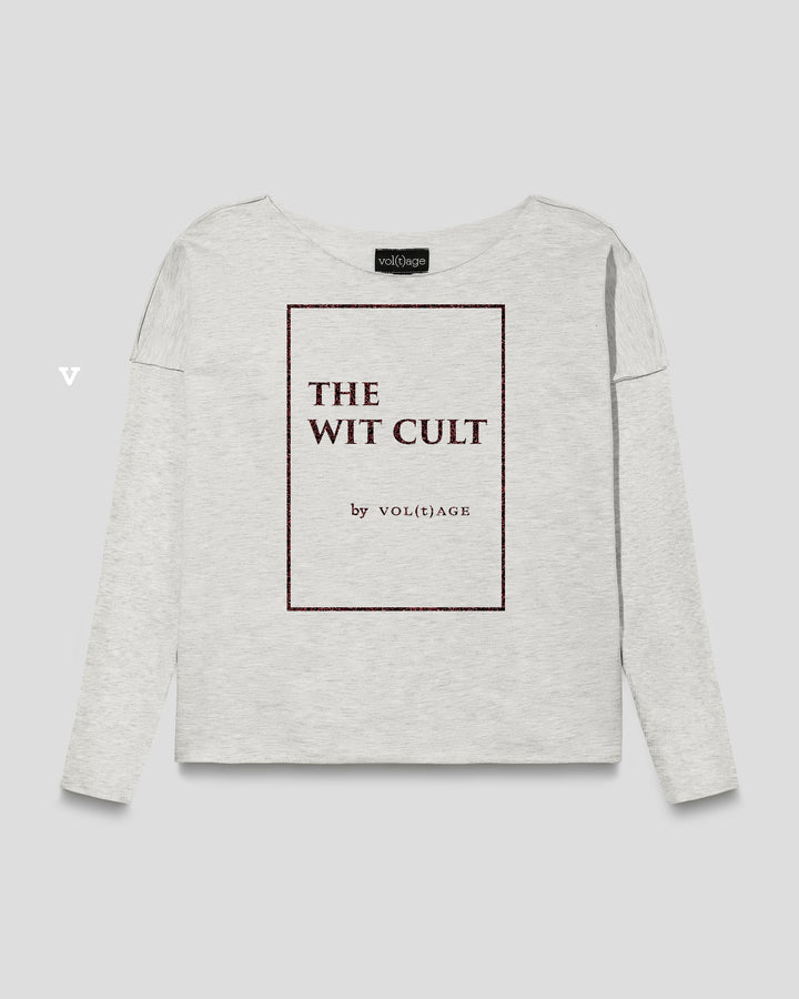THE WIT CULT by vol(t)age relaxed smart-shirt in light grey mélange