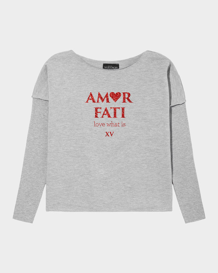 AMOR FATI relaxed smart-shirt