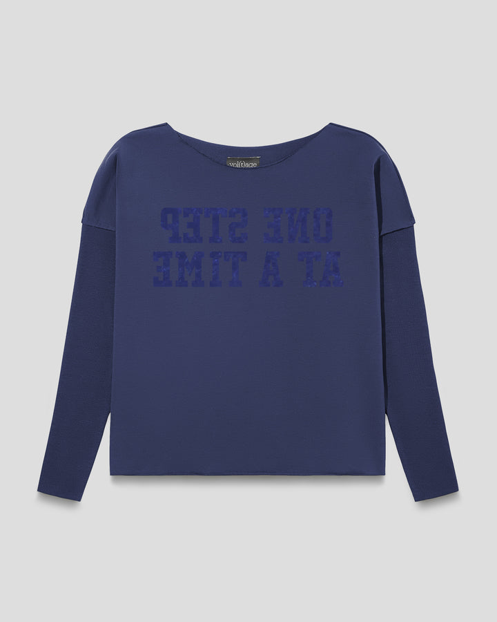 ONE STEP AT A TIME relaxed smart-shirt