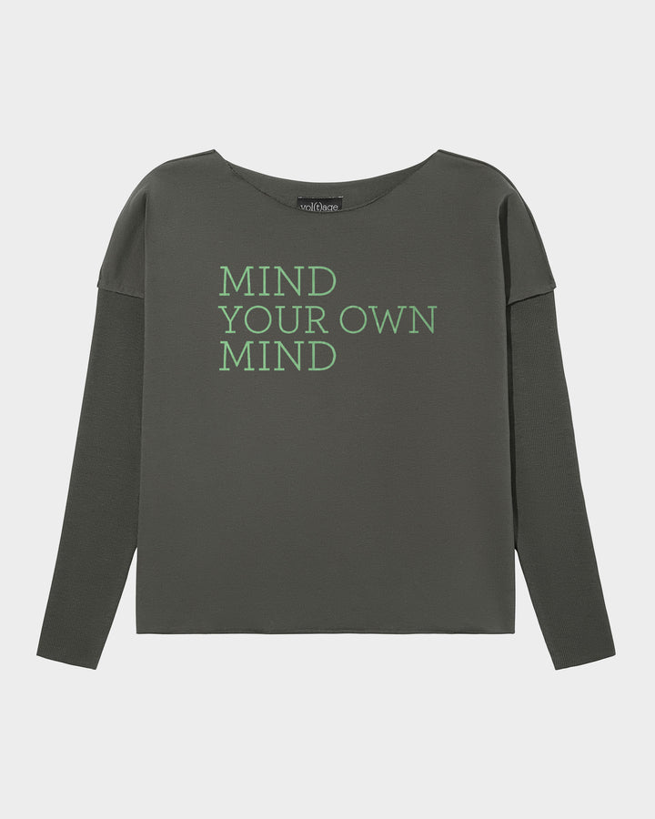 MIND YOUR OWN MIND relaxed smart-shirt