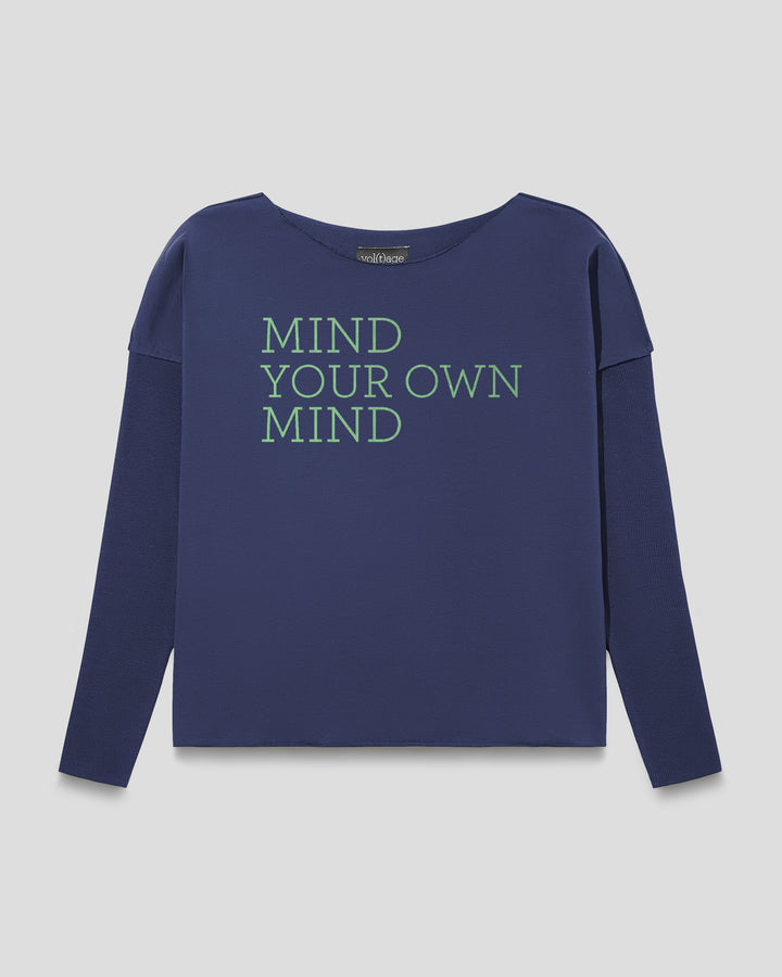 MIND YOUR OWN MIND relaxed smart-shirt