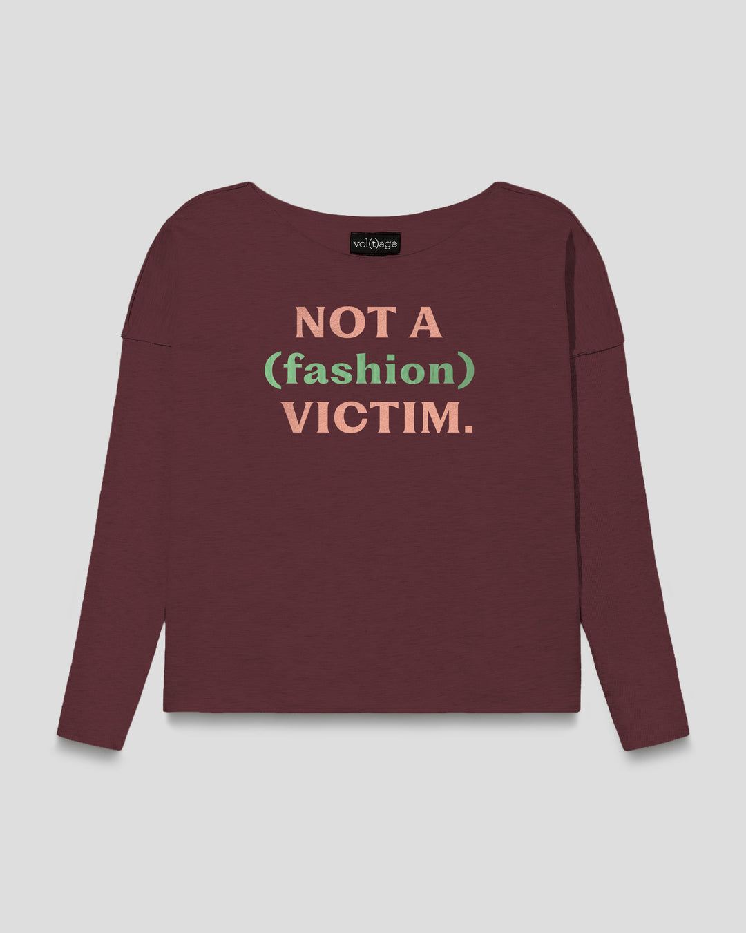 NOT A (FASHION) VICTIM relaxed smart-shirt