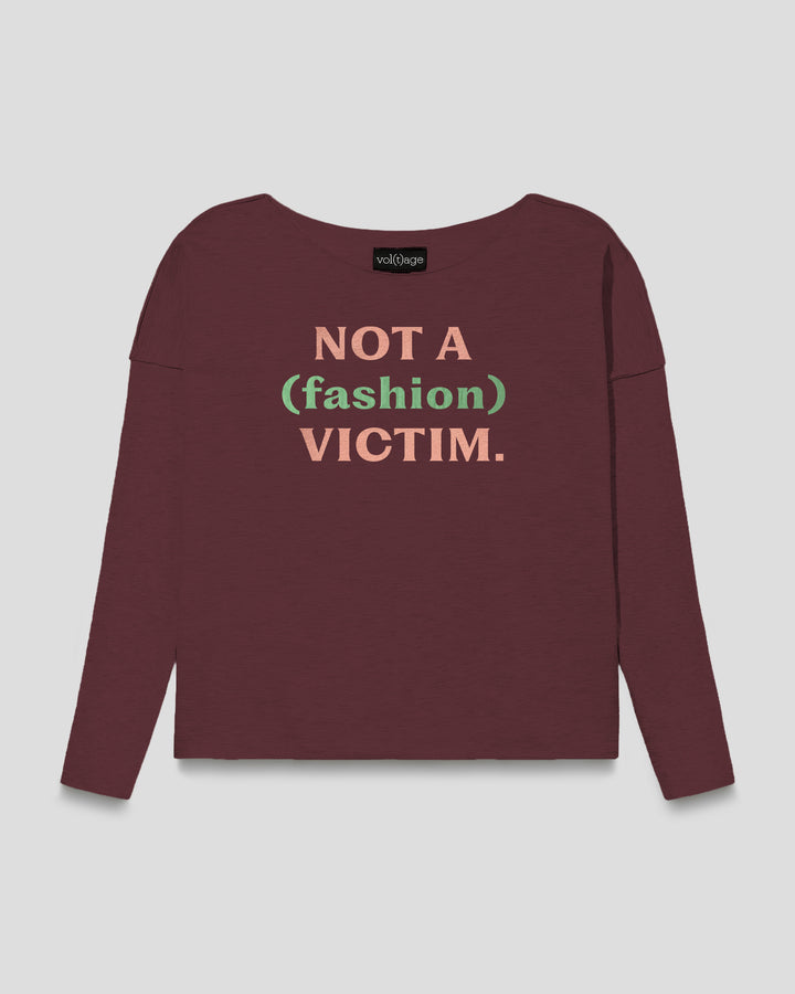 NOT A (FASHION) VICTIM relaxed smart-shirt