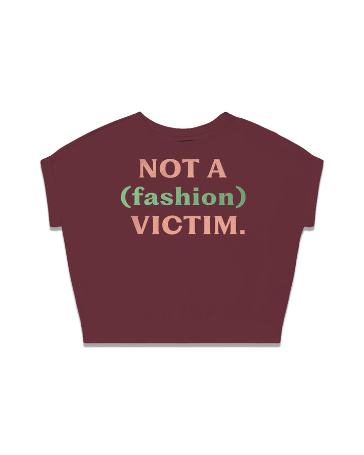 NOT A (fashion) VICTIM. fitted smart-tee