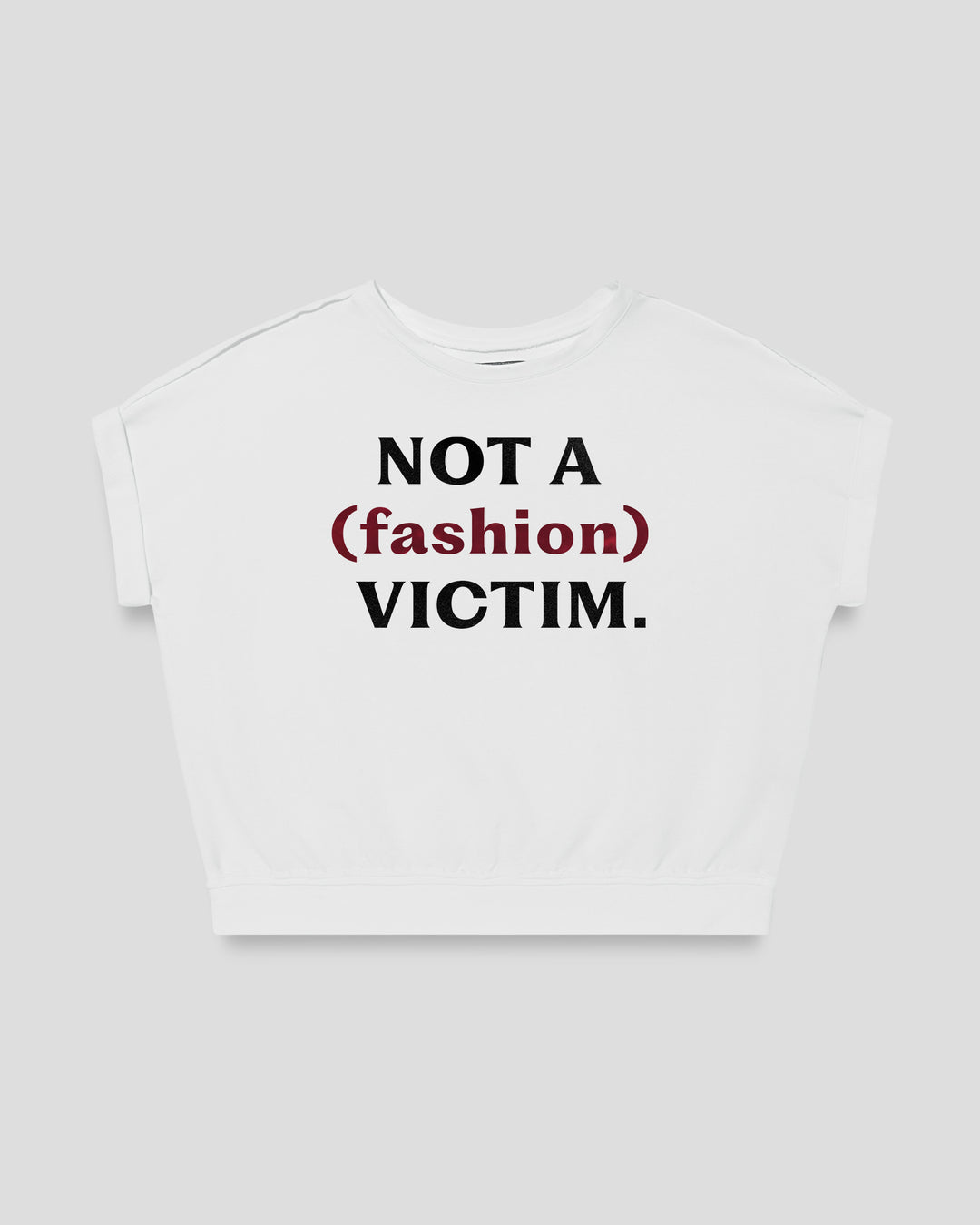 NOT A (fashion) VICTIM. fitted smart-tee