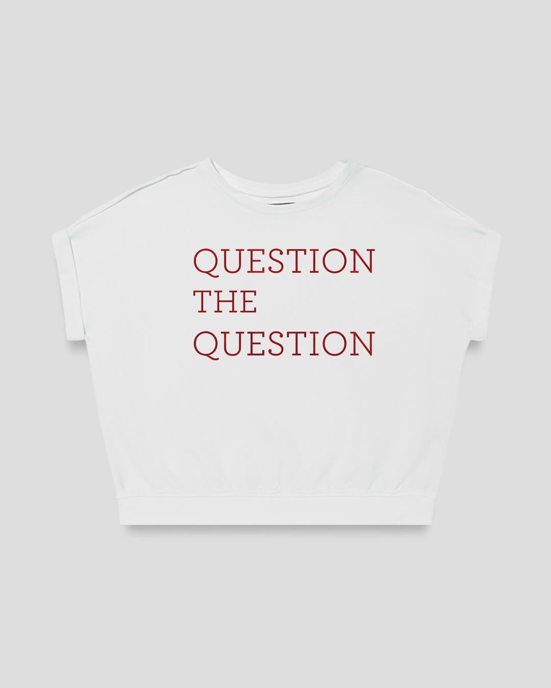 QUESTION THE QUESTION fitted smart-tee