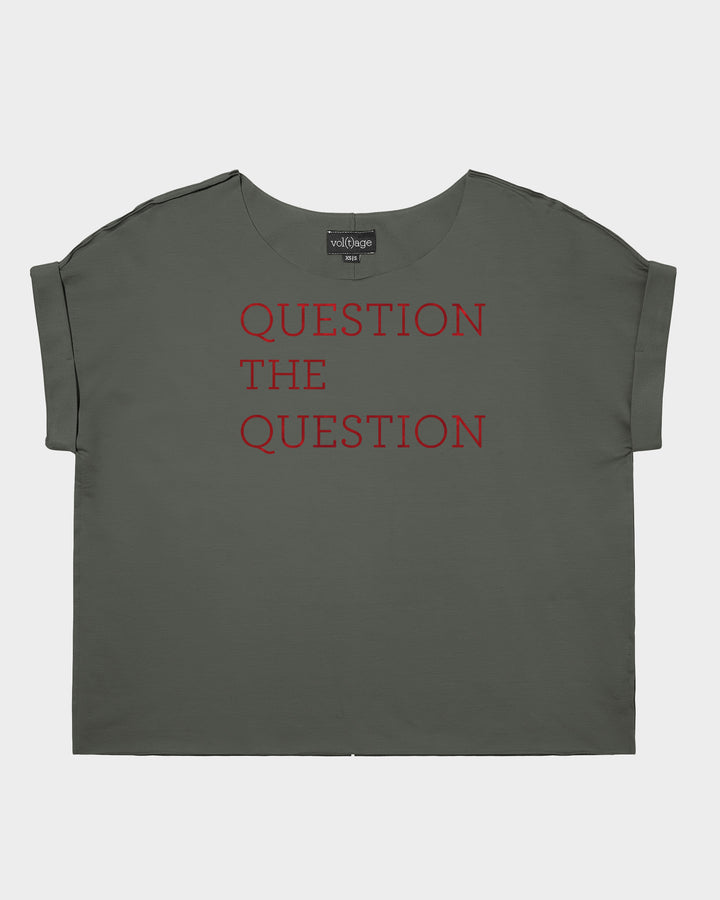 QUESTION THE QUESTION relaxed smart-tee