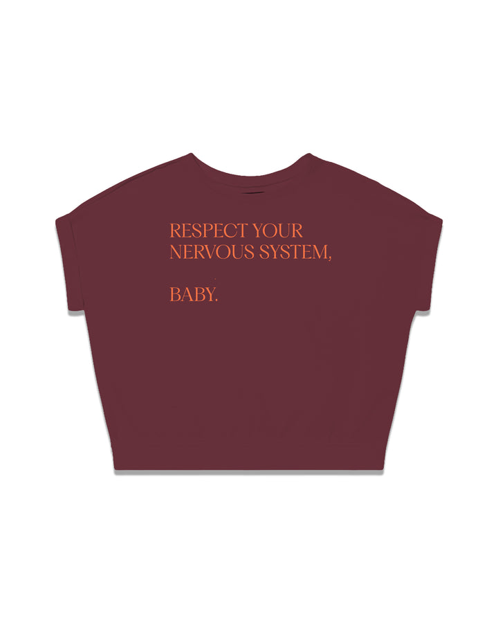 RESPECT YOUR NERVOUS SYSTEM, BABY fitted smart-tee