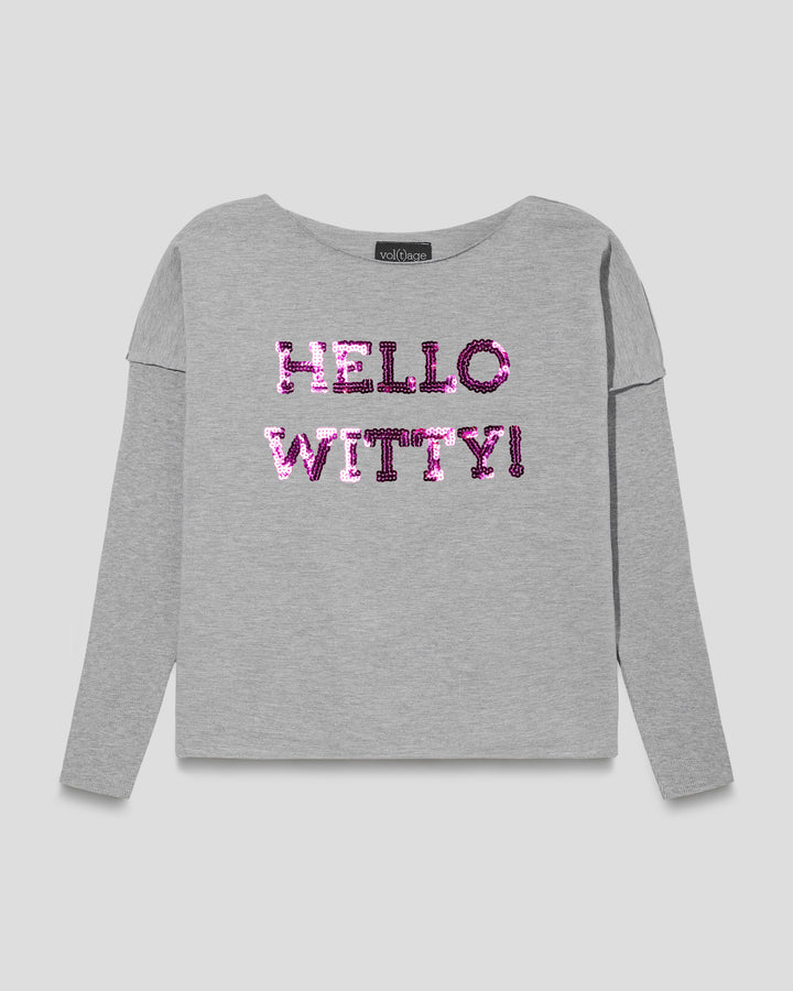 HELLO WITTY! relaxed smart-shirt