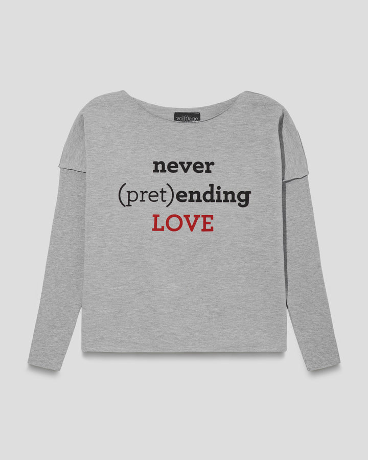 NEVER (PRET)ENDING LOVE relaxed smart-shirt