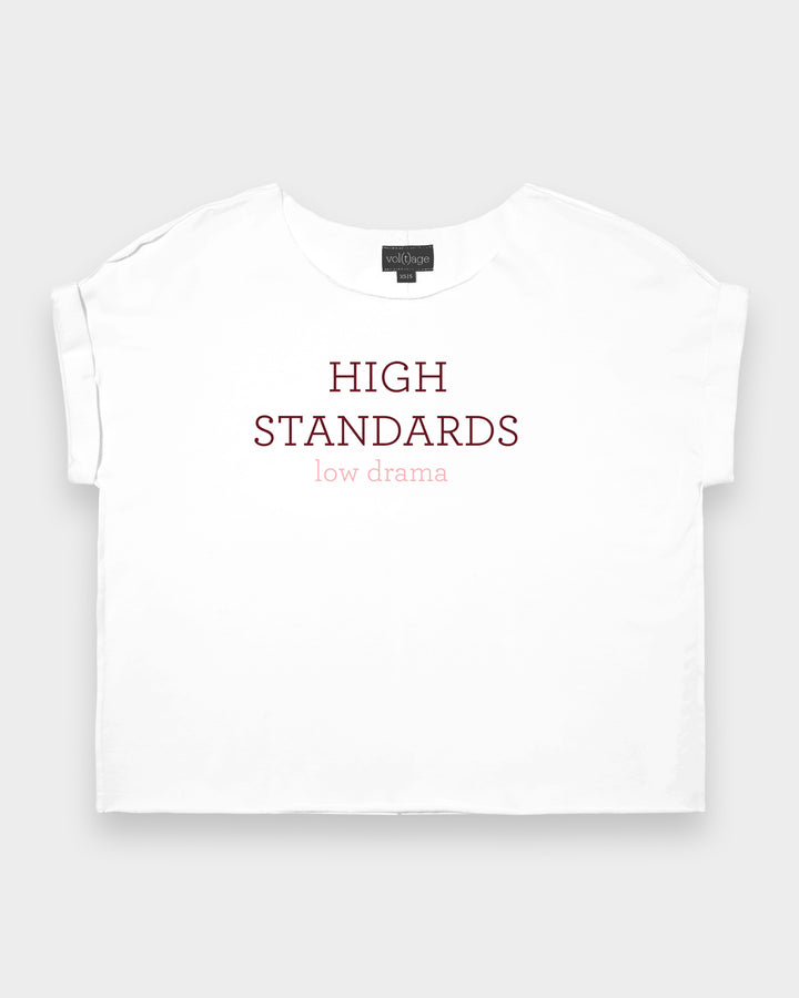 HIGH STANDARDS low drama relaxed smart-tee