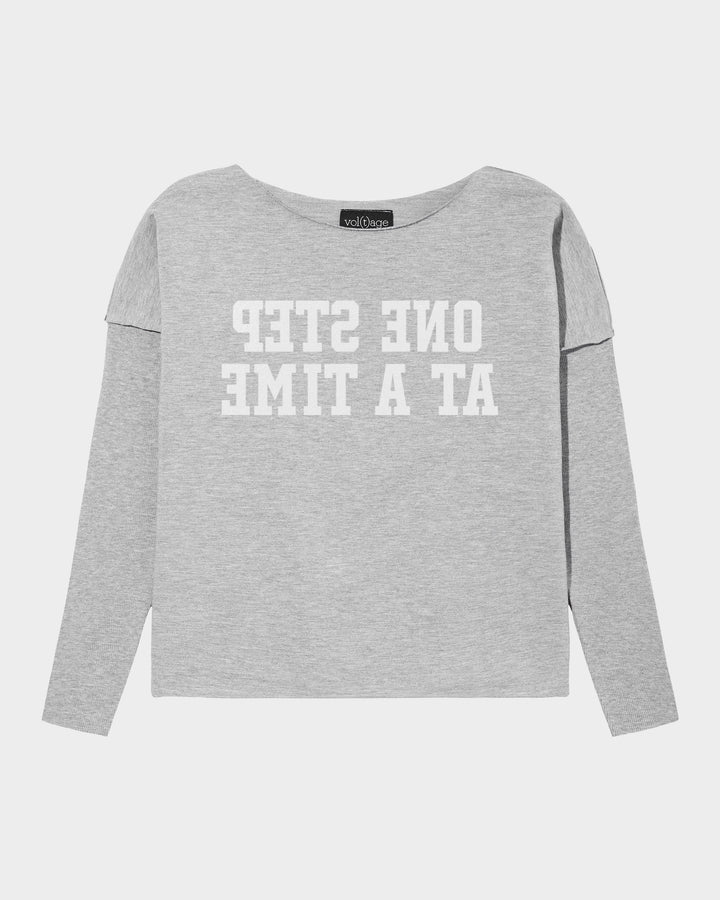 ONE STEP AT A TIME relaxed smart-shirt