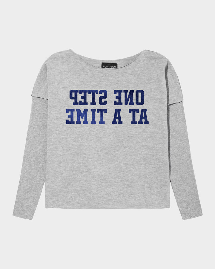 ONE STEP AT A TIME relaxed smart-shirt