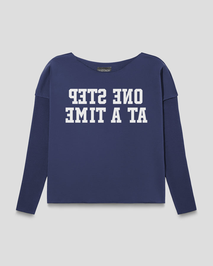 ONE STEP AT A TIME relaxed smart-shirt