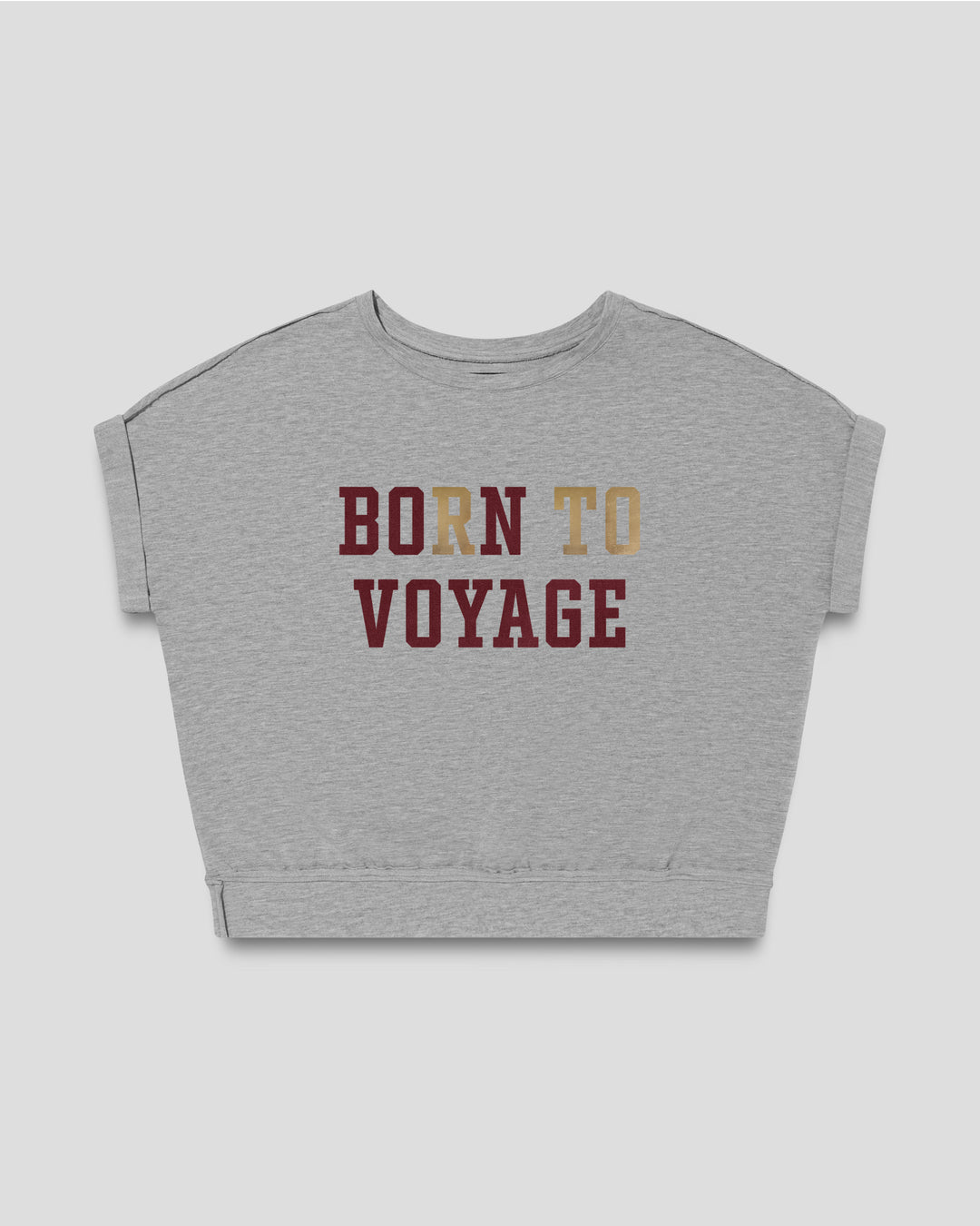BORN TO VOYAGE fitted smart-tee