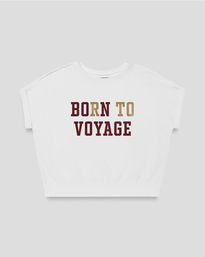 BORN TO VOYAGE fitted smart-tee