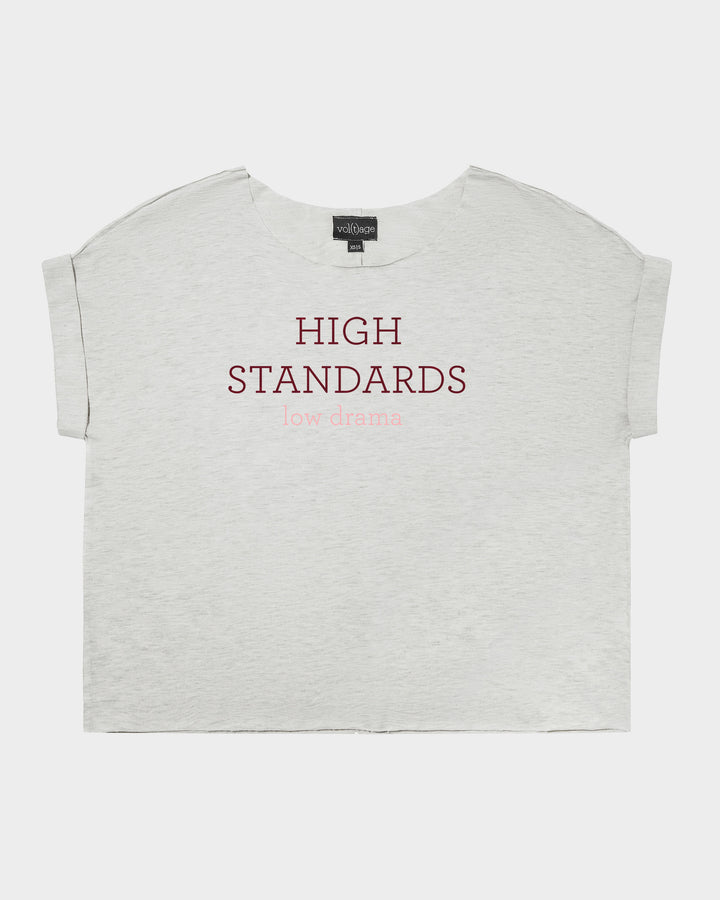 HIGH STANDARDS low drama relaxed smart-tee