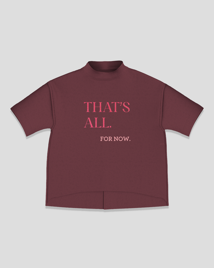THAT'S ALL. for now. short train smart-tee