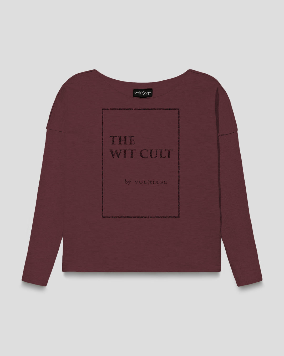 THE WIT CULT by vol(t)age relaxed smart-shirt in burgundy