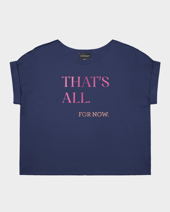 THAT'S ALL.  for now. relaxed smart-tee