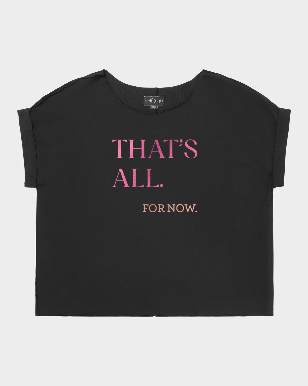 THAT'S ALL.  for now. relaxed smart-tee