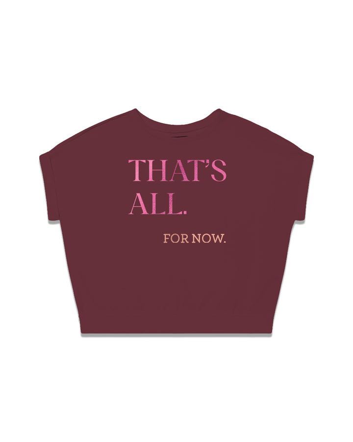 THAT'S ALL. for now.  fitted smart-tee