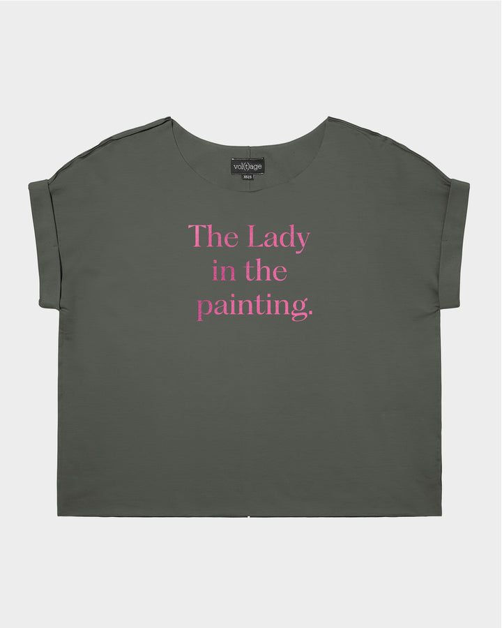 The Lady in the painting relaxed smart-tee