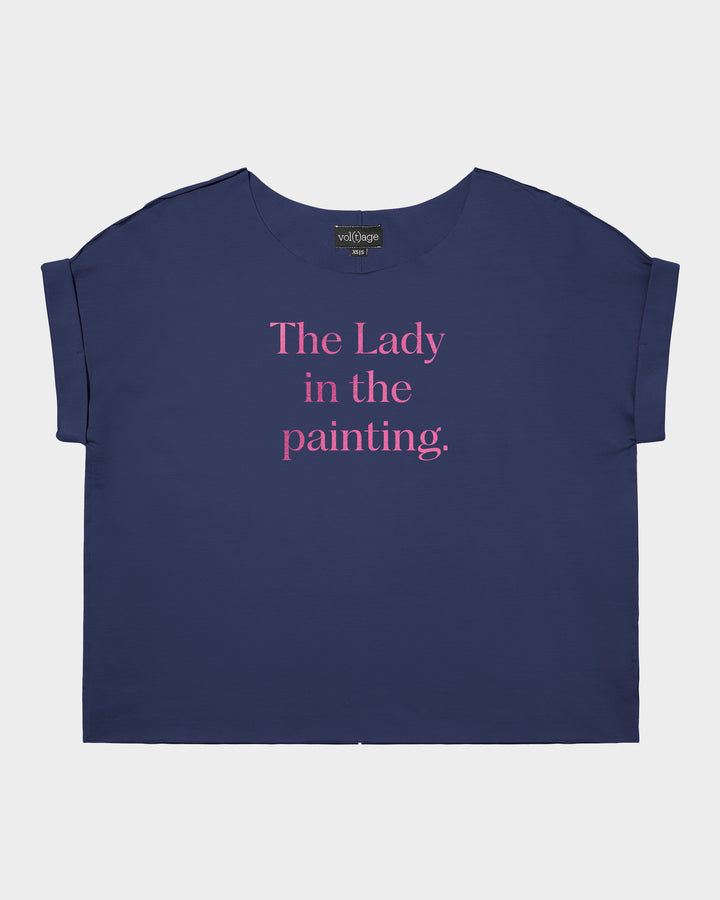 The Lady in the painting relaxed smart-tee