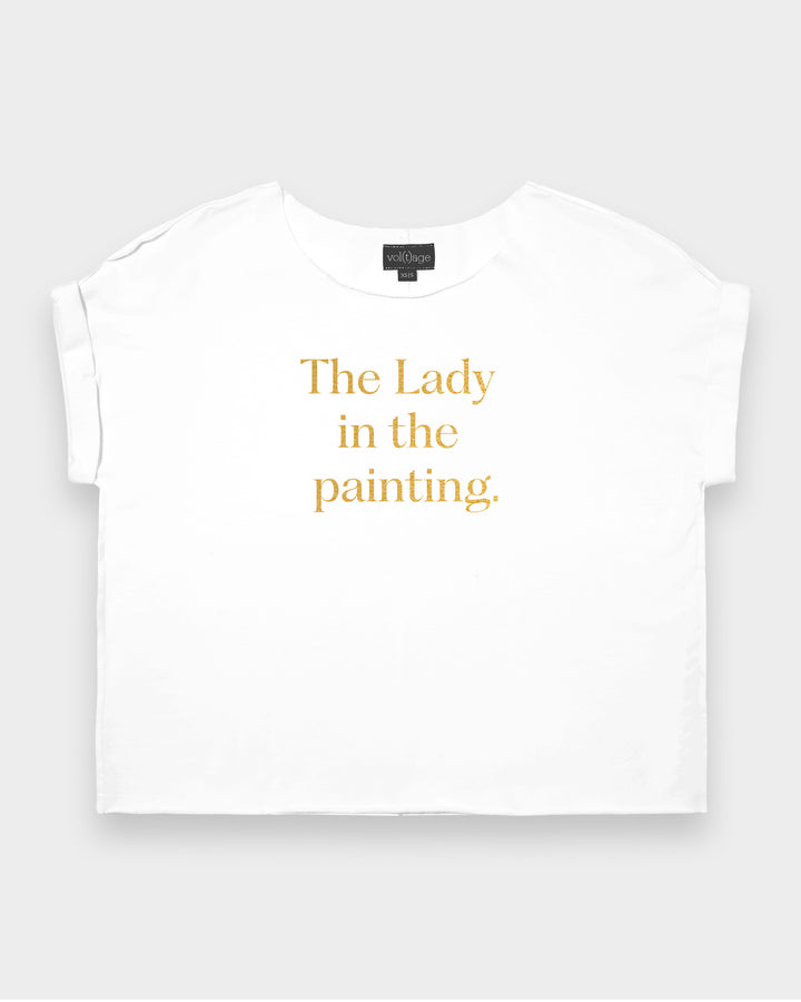 The Lady in the painting relaxed smart-tee