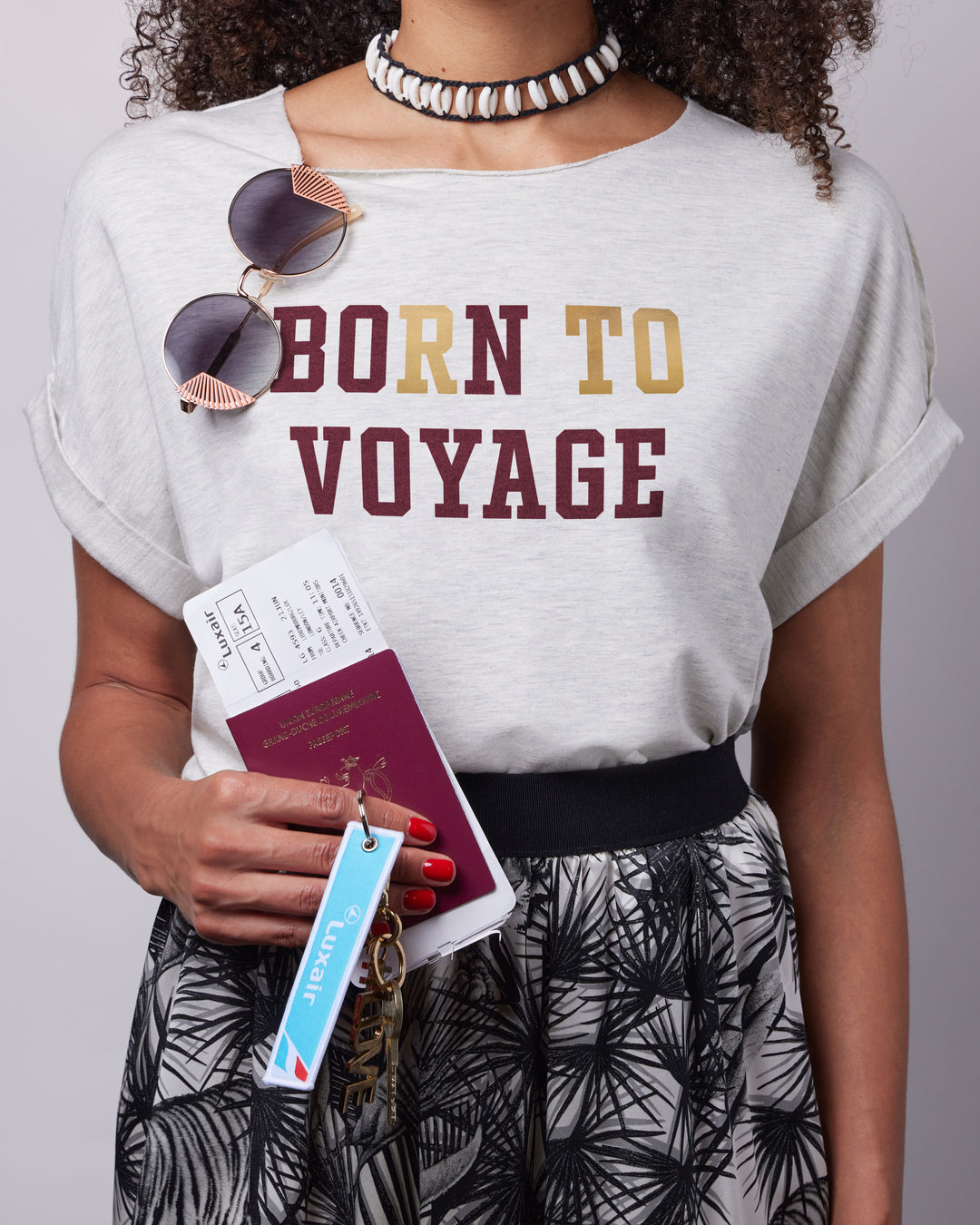 BORN TO VOYAGE relaxed smart-tee
